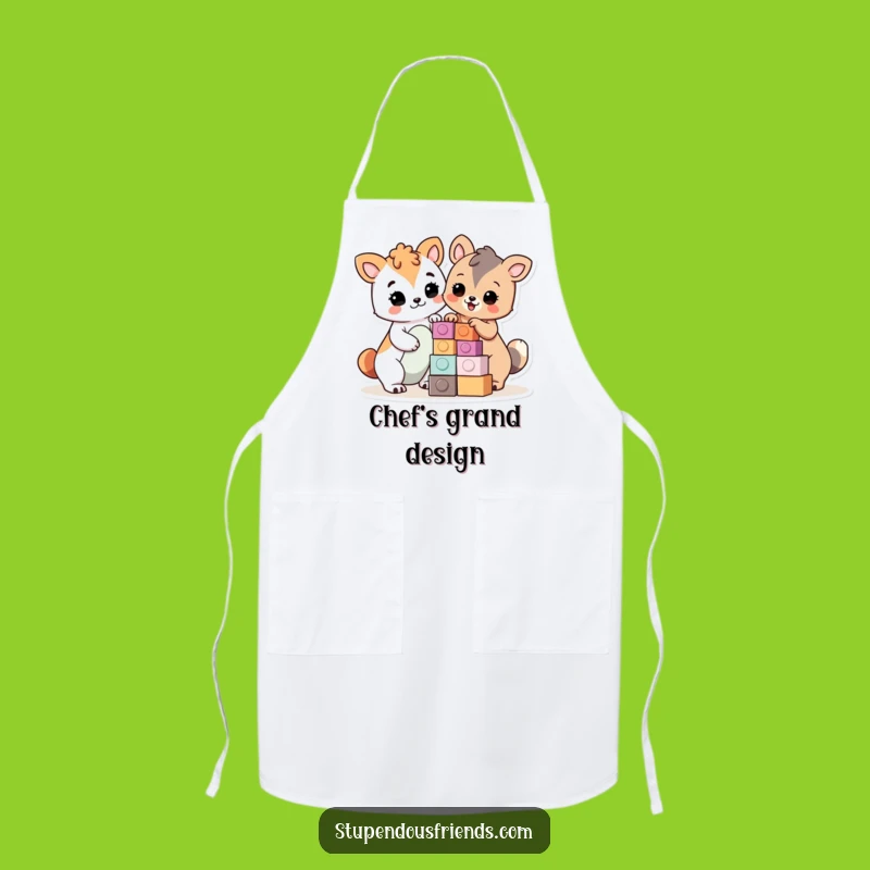 Funny Builders Kitchen Apron: Cook with Proud Characters, Great Funny Gift
