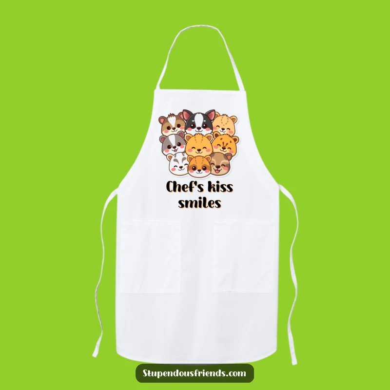 Funny Animal Smile Apron: Cook Up Smiles with this Funny Kitchen Gear!