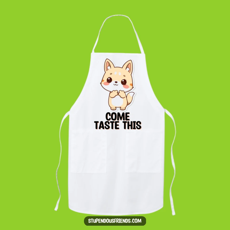 Funny Welcome Kitchen Apron: Cook with Kind Animals, Great Funny Gift