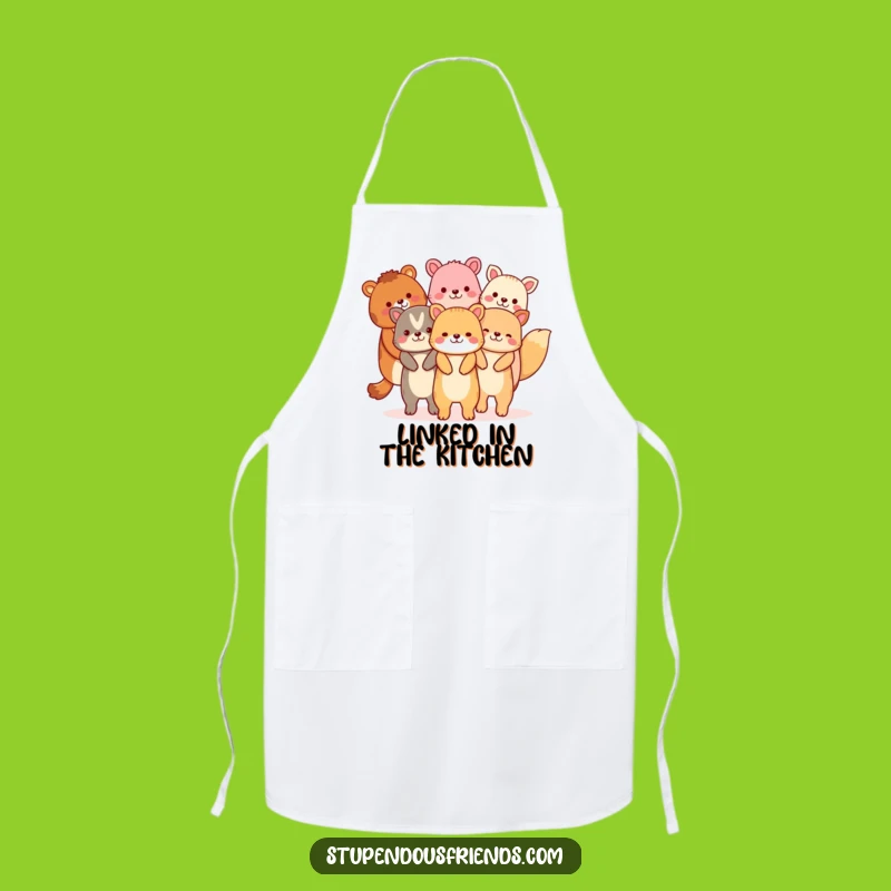 Funny Animal Chain Apron: Cook Up Connections & Laughs