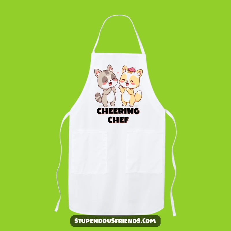 Funny Animal Cheer Chef Apron: Hilarious Kitchen Gear for Motivated Cooks