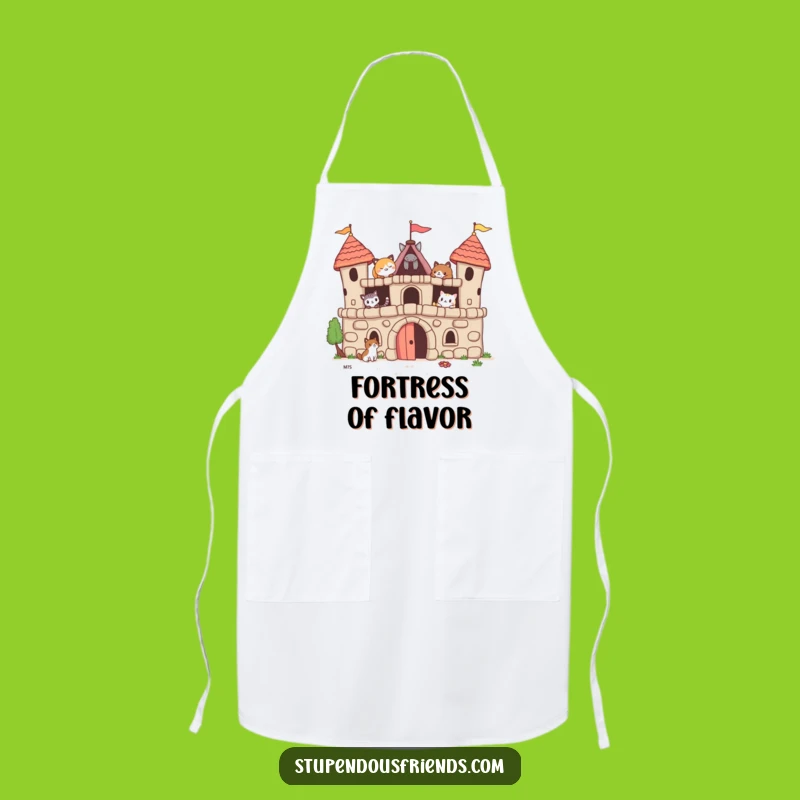 Funny Animal Fort Chef Apron: Hilarious Kitchen Gear for Collaborative Cooks