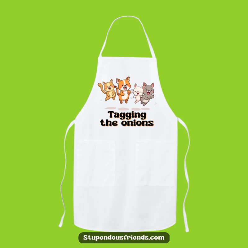 Funny Animal Tag Apron: Cook Up Fun & Energetic Meals