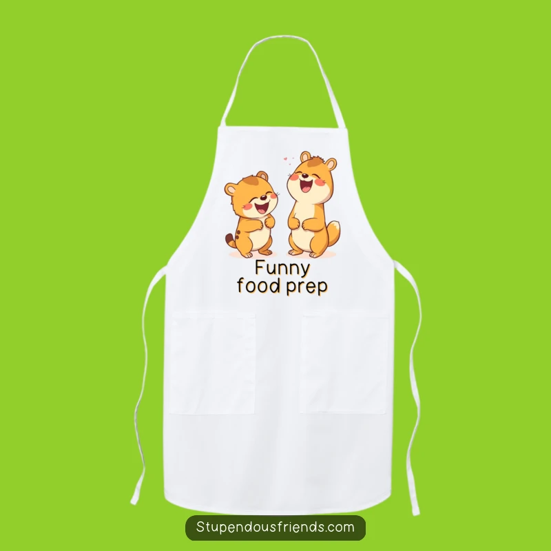 Funny Laughing Animals Chef Apron: Hilarious Kitchen Gear for Joyful Cooks