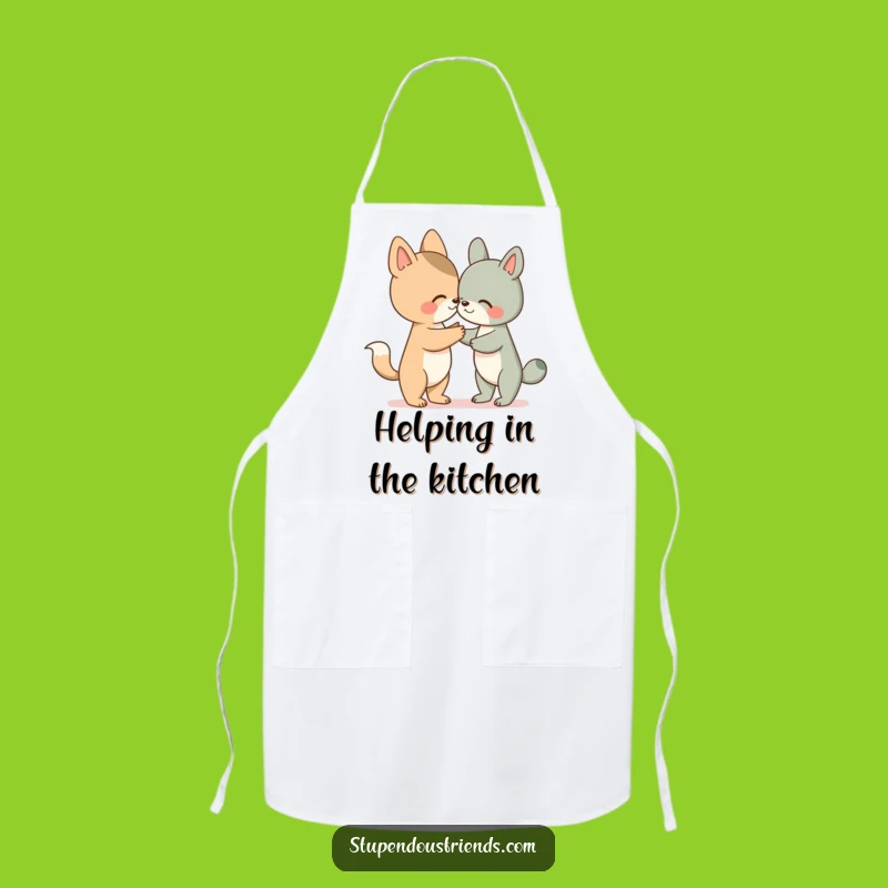 Funny Animal Helper Apron: Cute Character Paw Kitchen Gear, Great Funny Gift
