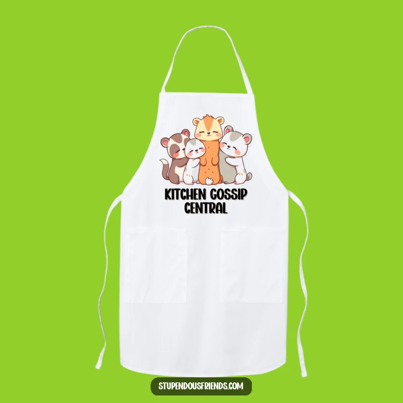 Funny Animal Secret Gang Apron - Kitchen Friends Fun Gift