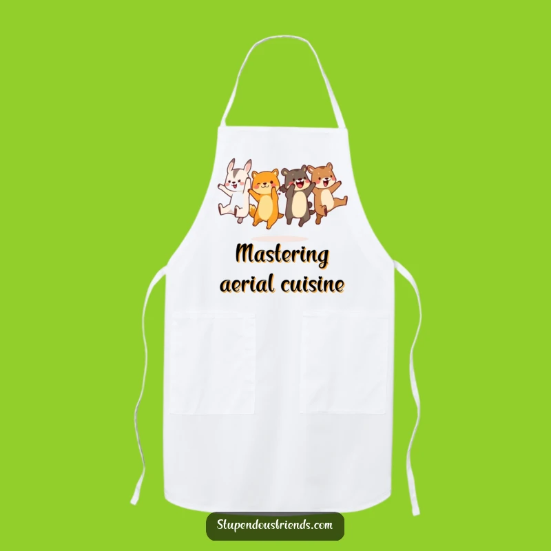 Funny Animal Synchronized Leap Apron: Hilarious Kitchen Fun for Chefs Gift
