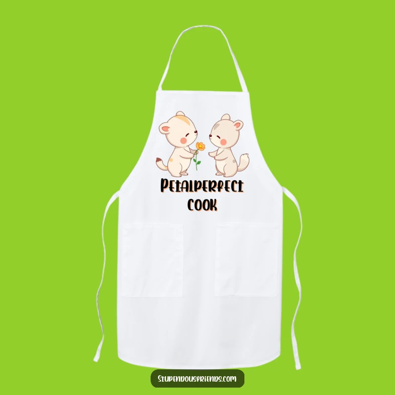 Funny Animal Flower Offering Apron - Kitchen Kindness & Smiles