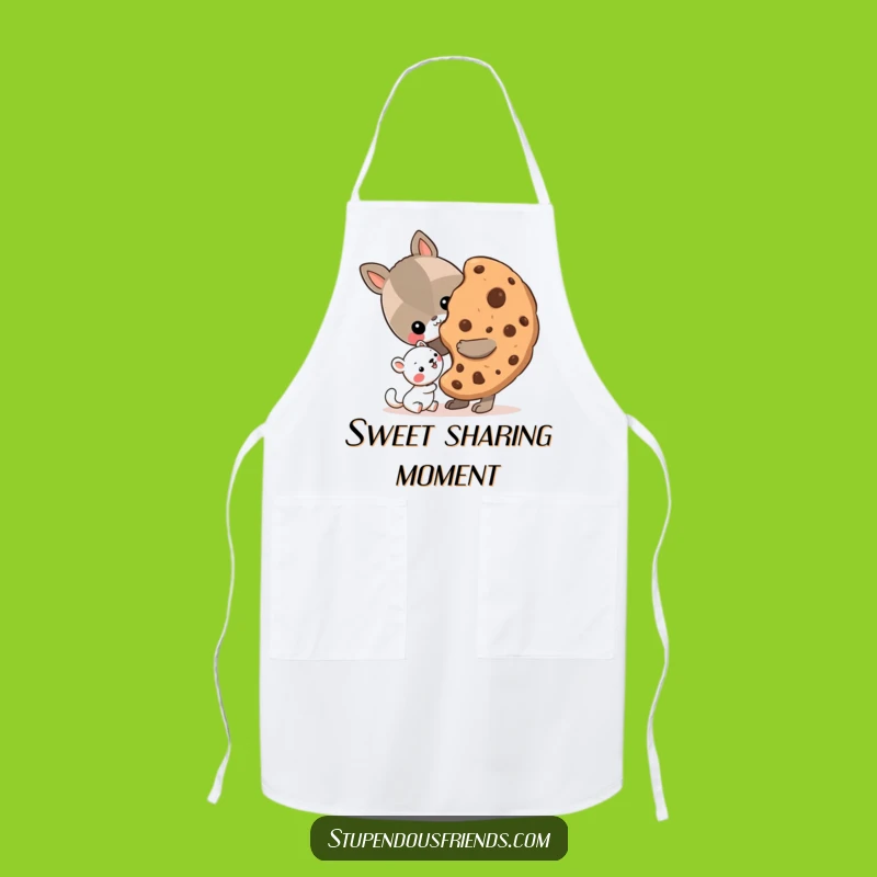 Funny Sharing Cookie Apron - Bake and Share with Kindness