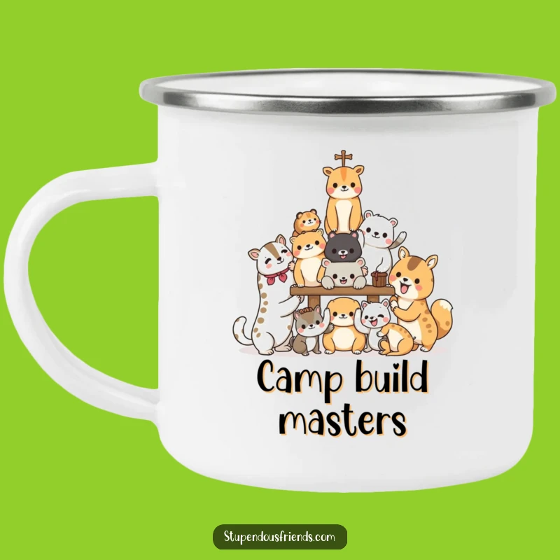 Funny Teamwork Animal Builders Camping Mug: Your Construction Crew