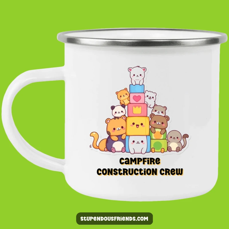 Funny Animal Tower Camping Mug - Hilarious Outdoor Fun, Perfect Gift for Campers