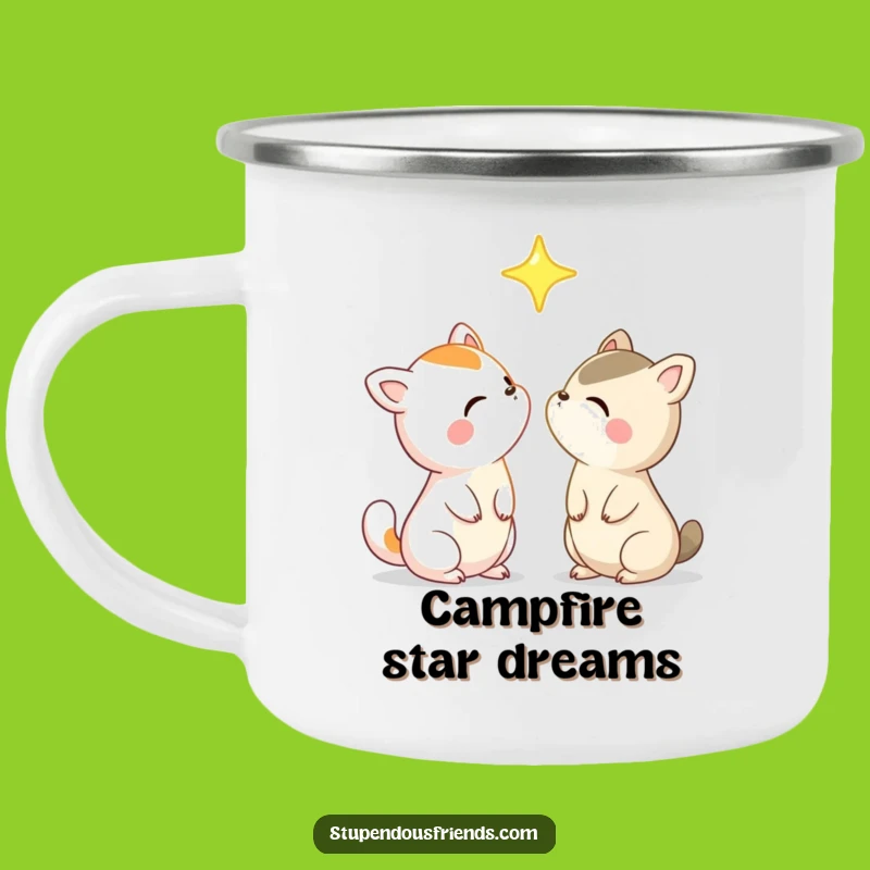 Funny Star Gazing Animal Friends Camping Mug: Your Night Sky Companion