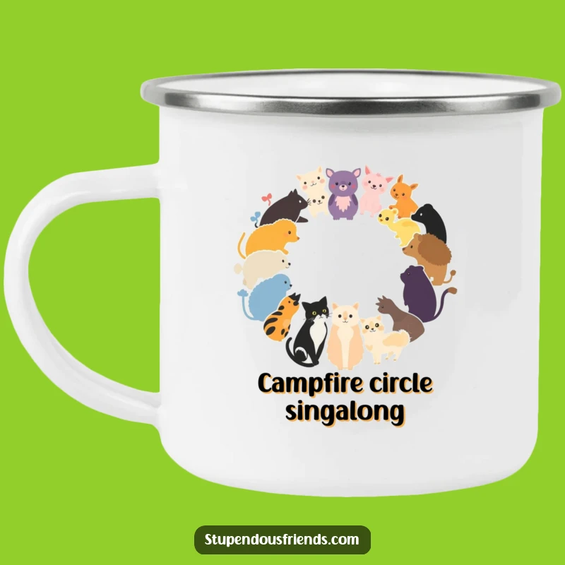 Funny Animal Circle Camping Mug: Outdoor Circle's Funny Gift