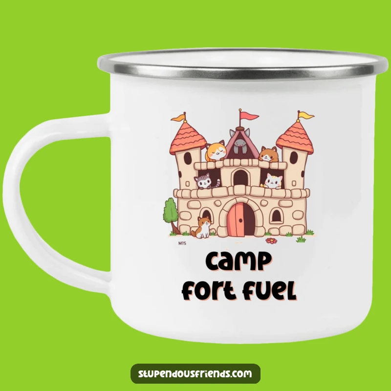 Funny Animal Fort Camping Mug: Hilarious Outdoor Companion for Adventurous Friends