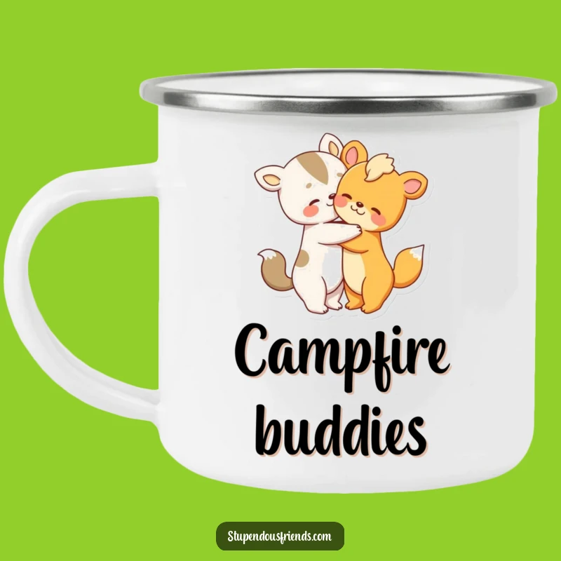 Funny Animal Hug Camp Mug: Sweet Embrace, Outdoor Funny Gift