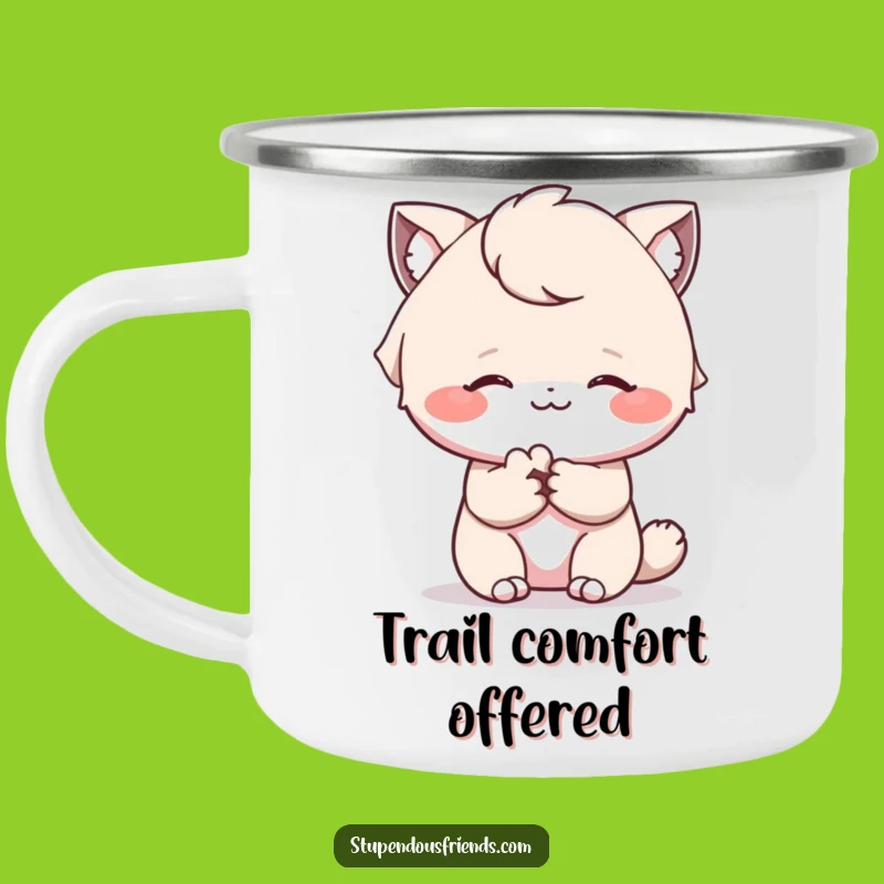 Funny Comforting Paw Camping Mug: Adventure & Gentle Support