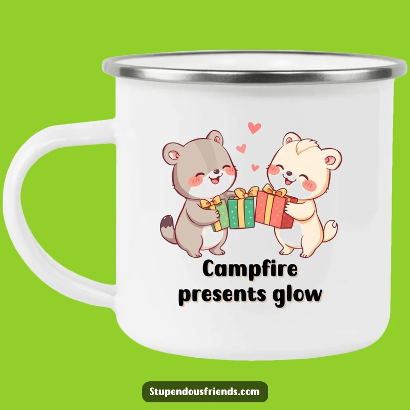 Funny Gift Exchange Camping Mug: Adventure-Ready Festive Drinkware Gift