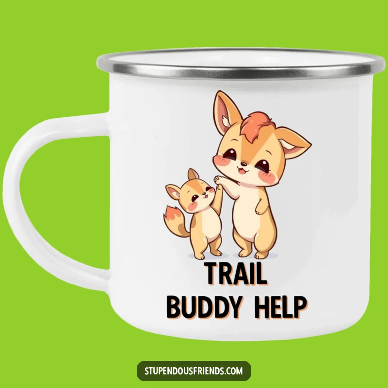 Funny Helping Paw Camping Mug - Share Support on Your Adventures