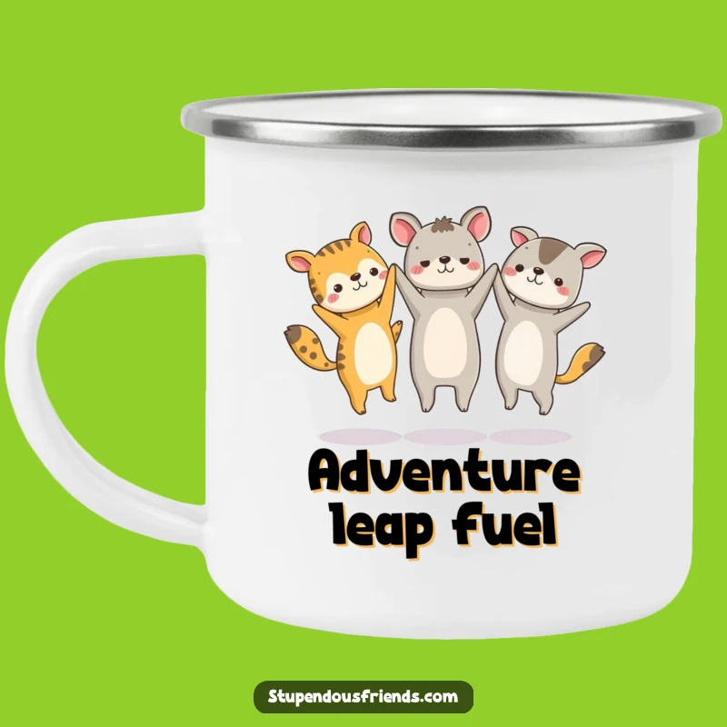 Funny Jumping Animals Camping Mug - Fuel Your Adventures with Joy
