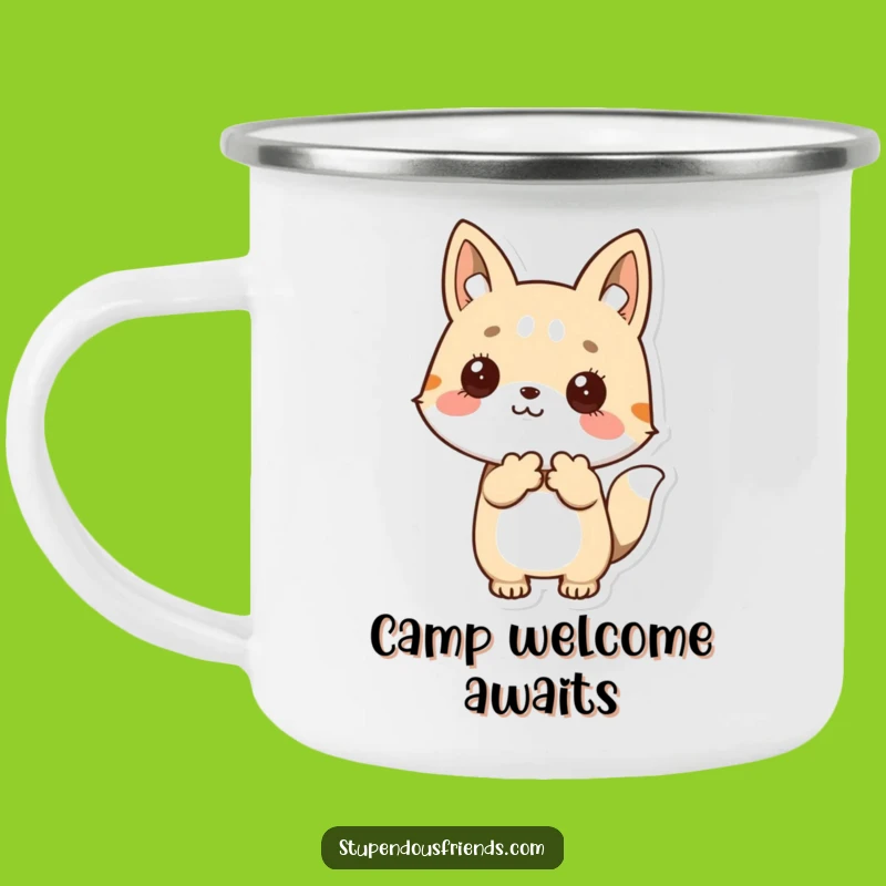 Funny Welcome Camping Mug: Adventure with Kind Animals, Perfect Outdoor Gift