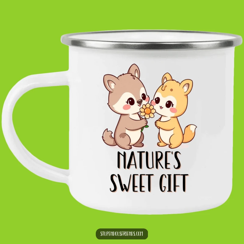 Funny Enamel Mug: Animal Kindness, Rustic and Hilarious Gift