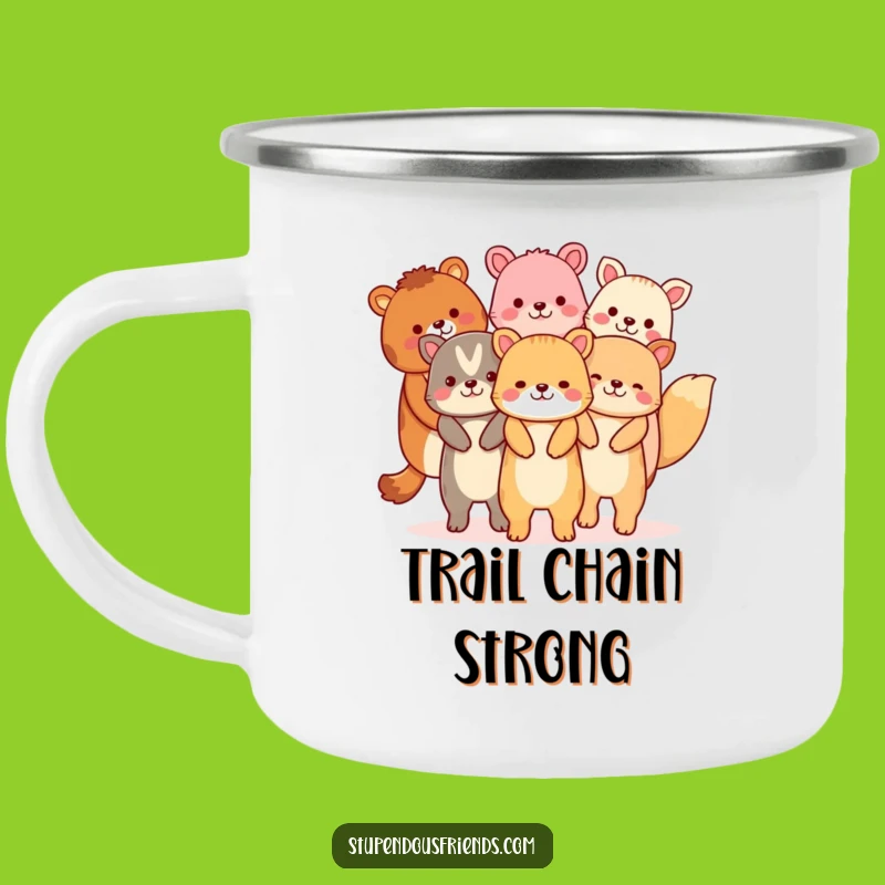 Funny Animal Chain Camping Mug: Adventure, Unity & Laughter