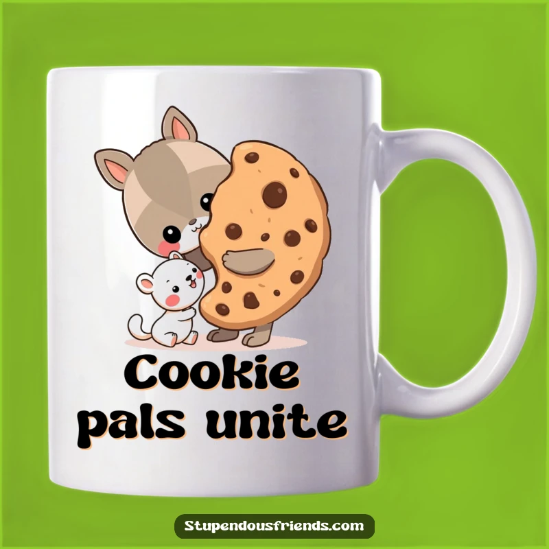 Funny Sharing Cookie Mug - Sweet Friendship Gift for Animal Lovers