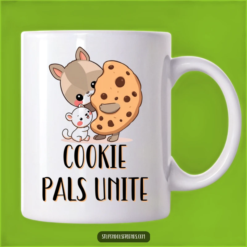 Funny Sharing Cookie Mug - Sweet Friendship Gift for Animal Lovers