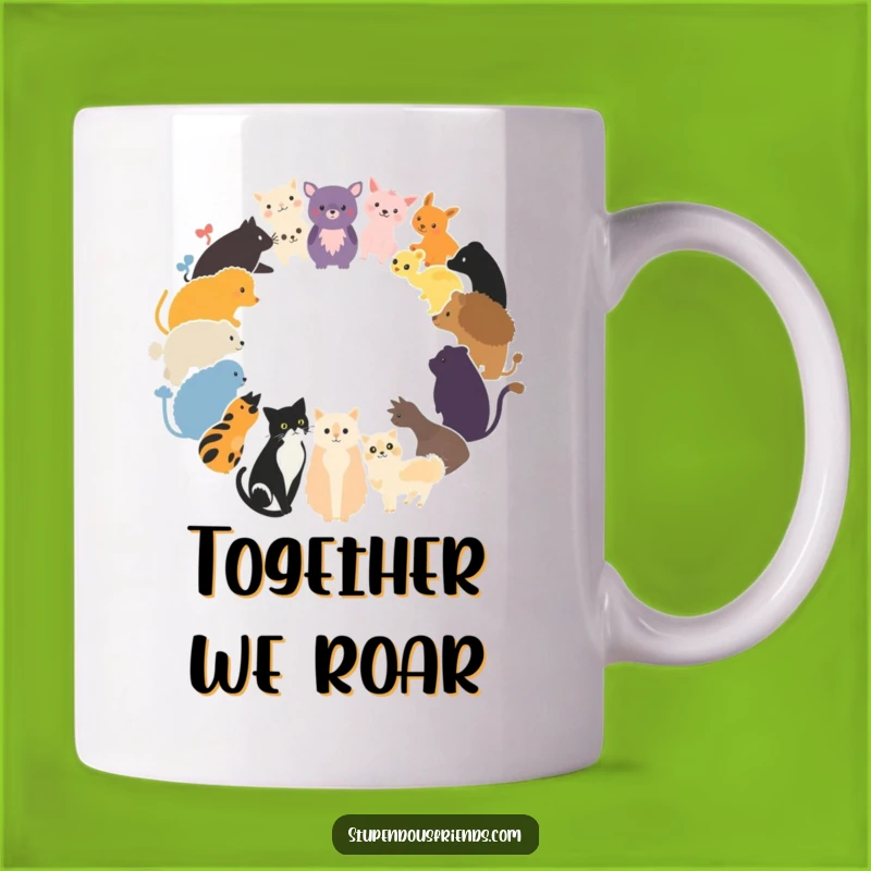 Funny Animal Circle Mug: Wild Friends' Gathering Funny Gift