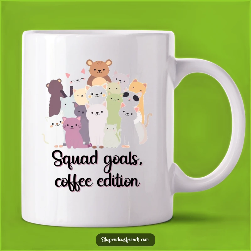 Funny Animal Silhouettes Group Mug - Celebrate Togetherness with Humor