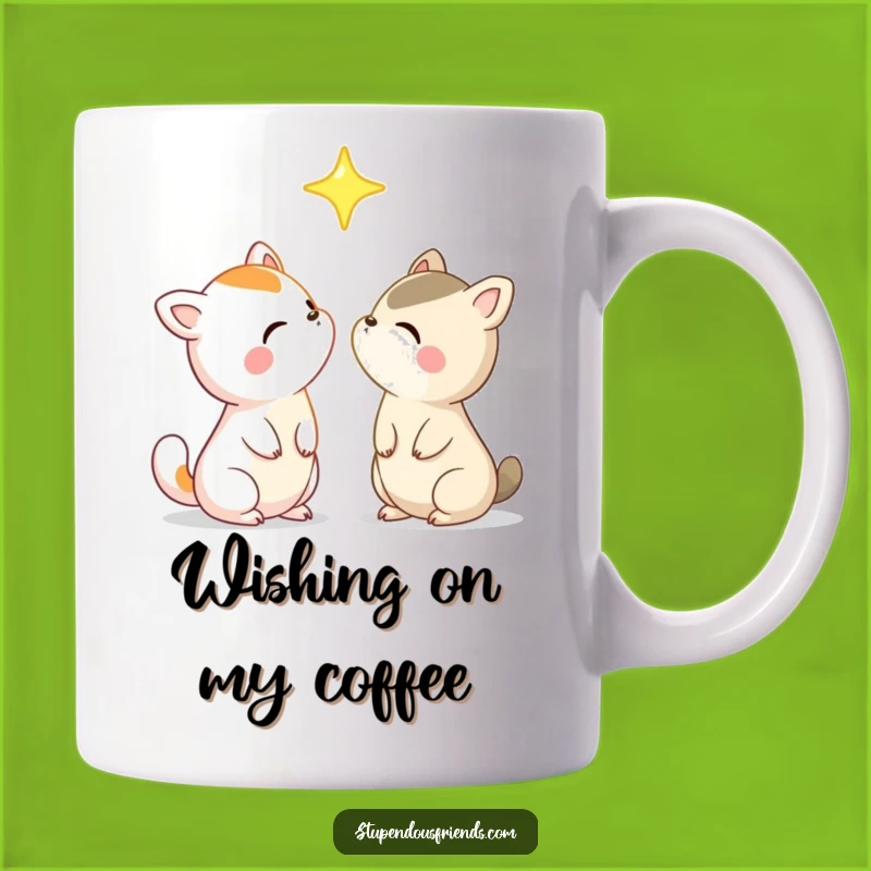 Funny Star Gazing Animal Friends Mug: A Wish Upon a Humorous Star