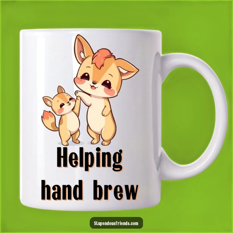 Funny Helping Paw Mug - Kind Animal Friends Gift for Supporters