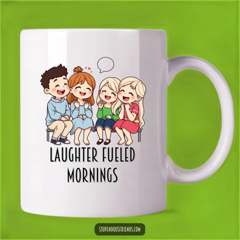 Funny Friends Joke Mug: Group Laughing Together, Perfect Companion Gift