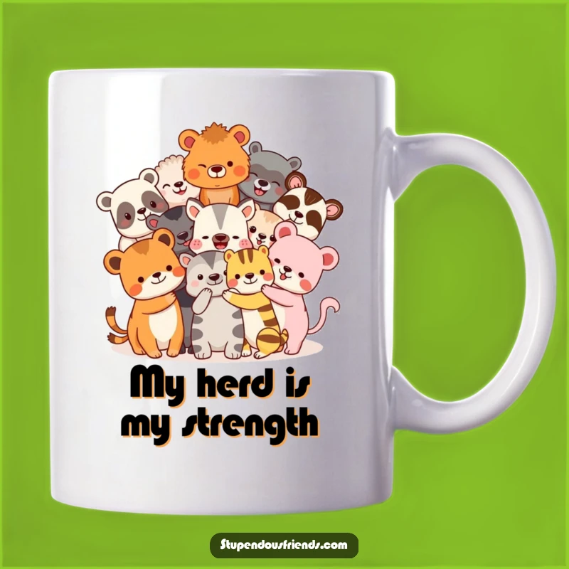 Funny Animal Friends Hugging Mug - The Ultimate Comforting and Funny Gift for Your Bestie