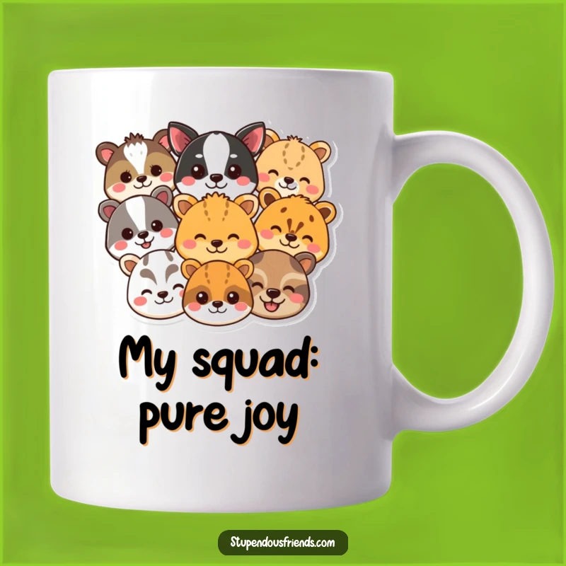 Funny Smiling Animal Heads Mug: A Delightful and Funny Gift for Animal Lovers!