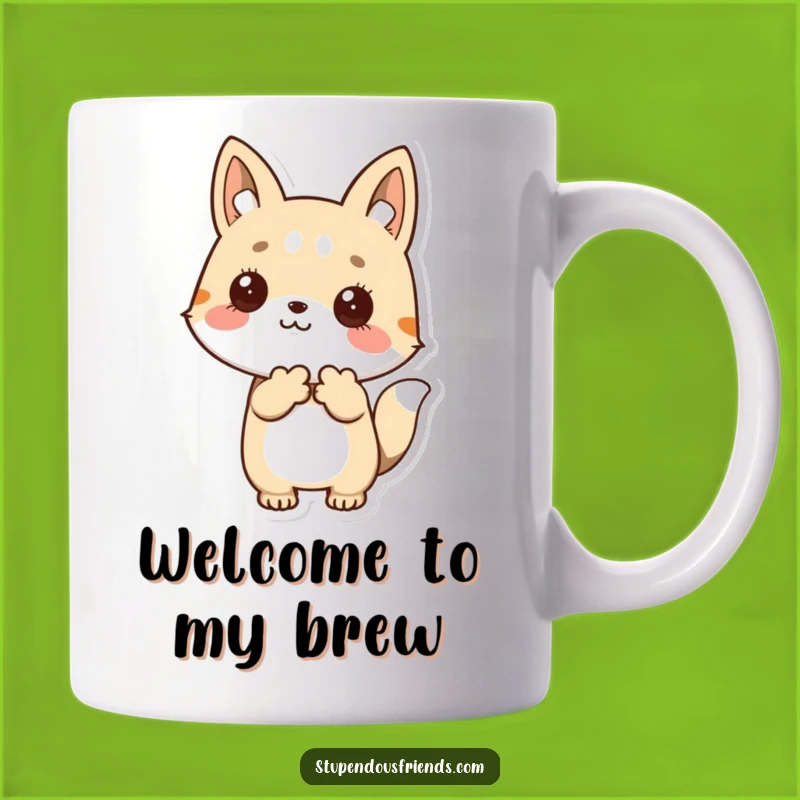 Funny Welcome Friend Mug: Heartwarming Animal Gesture, Perfect Kind Gift