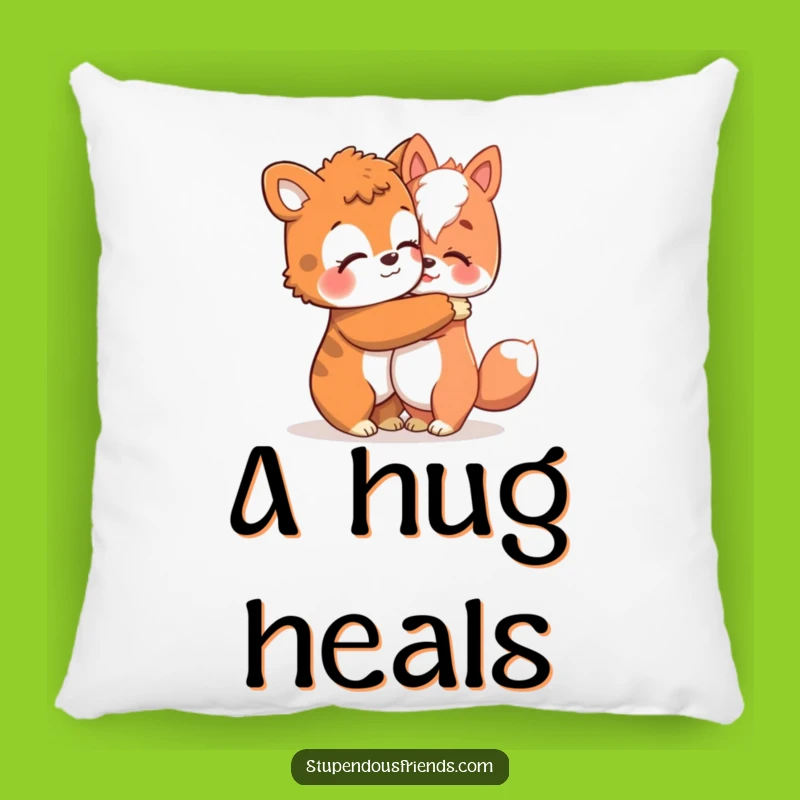 Funny Comfort Pillow: Hugging Friends - Adorable Funny Gift