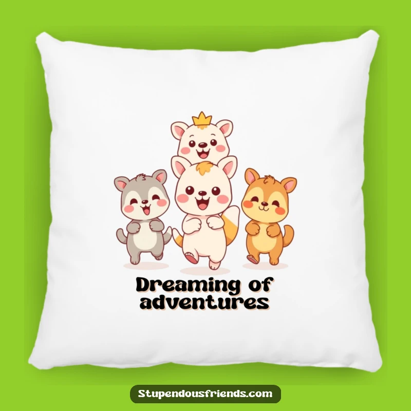 Cozy Funny Kawaii Adventure Leader Pillow: Soft Comfort for Hilarious Explorations Gift