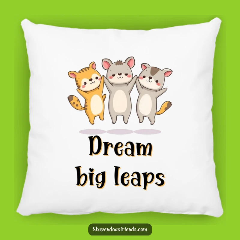 Funny Jumping Animals Pillow - Cozy Comfort with Playful Energy