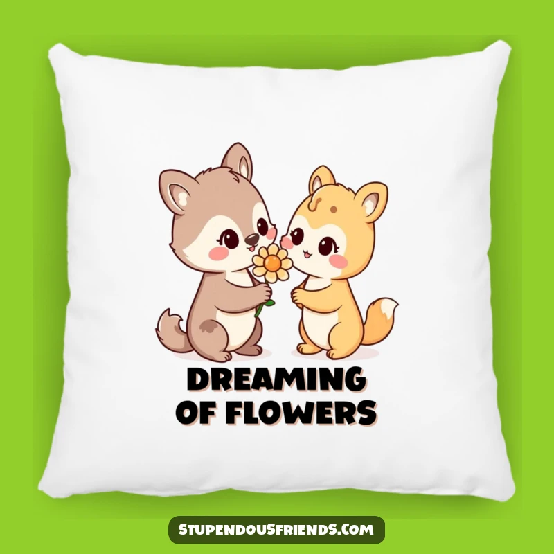 Funny Accent Pillow: Animal Flower Comfort, Cozy and Hilarious Warmth