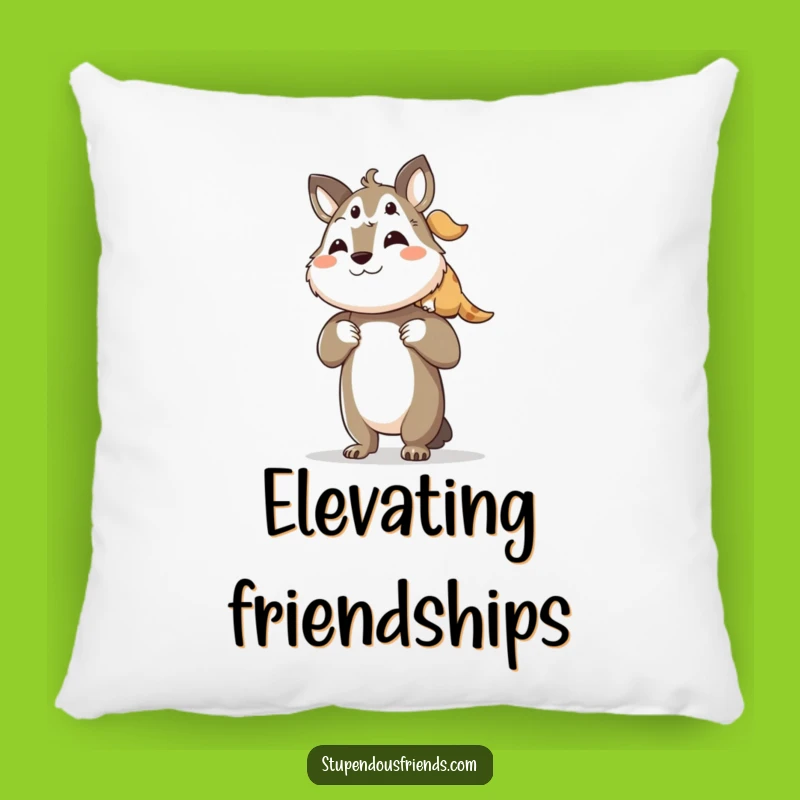 Funny Comfort Pillow: Supportive Friends - Adorable Funny Gift