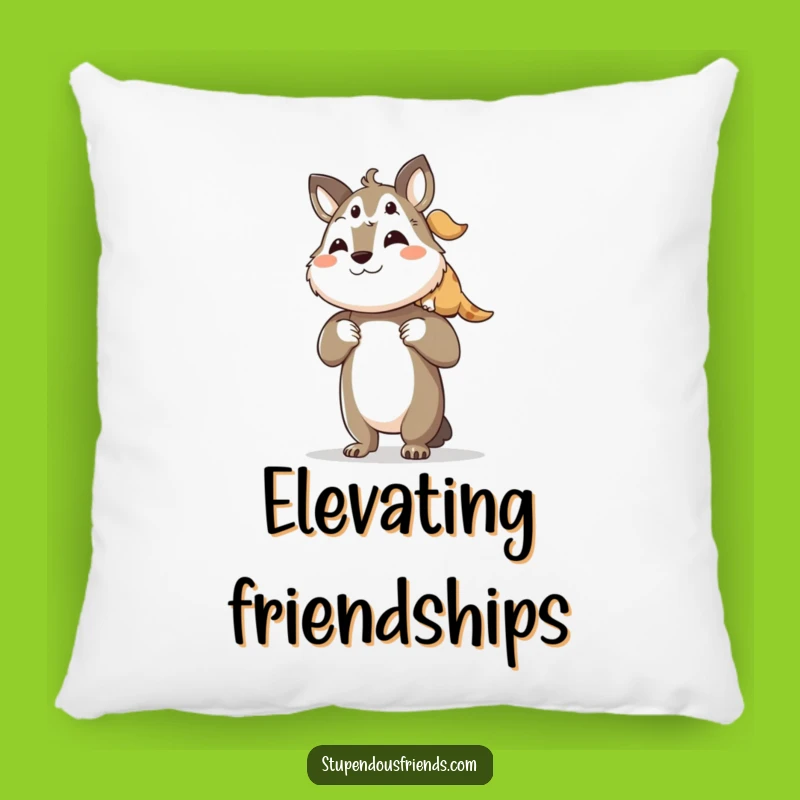 Funny Comfort Pillow: Supportive Friends - Adorable Funny Gift