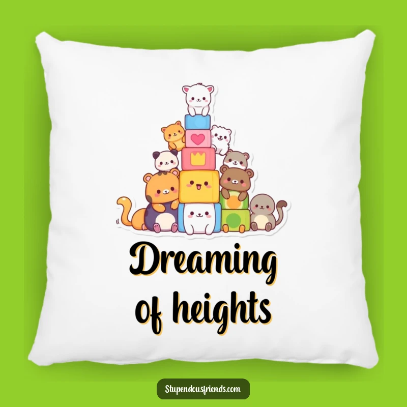 Funny Animal Builders Pillow - Cozy & Hilarious Decor, Perfect Gift for Comfort