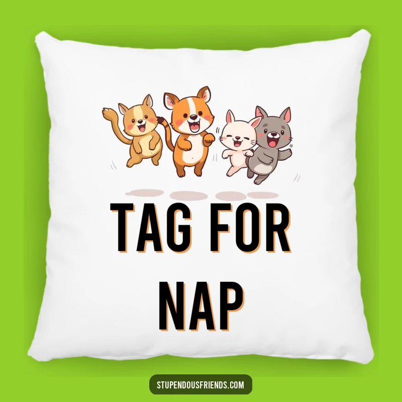 Funny Animal Tag Pillow: Comfy Comfort & Hilarious Action