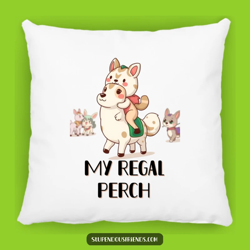 Funny Animal Parade Pillow: Soft Comfort, Humorous Duo Accent, Sweet Gift