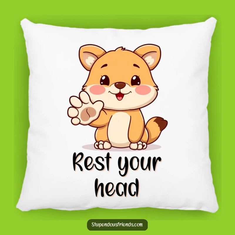 Funny Welcoming Paw Pillow: Cuddle Up With This Adorable Animal's Funny Comfort