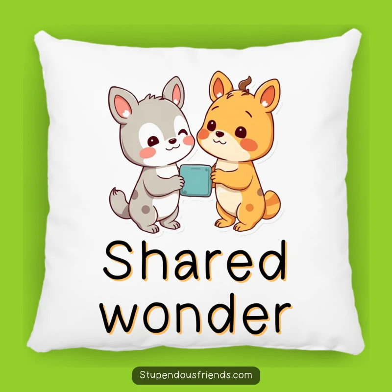 Funny Comfort Pillow: Amazed Friends - Adorable Funny Gift