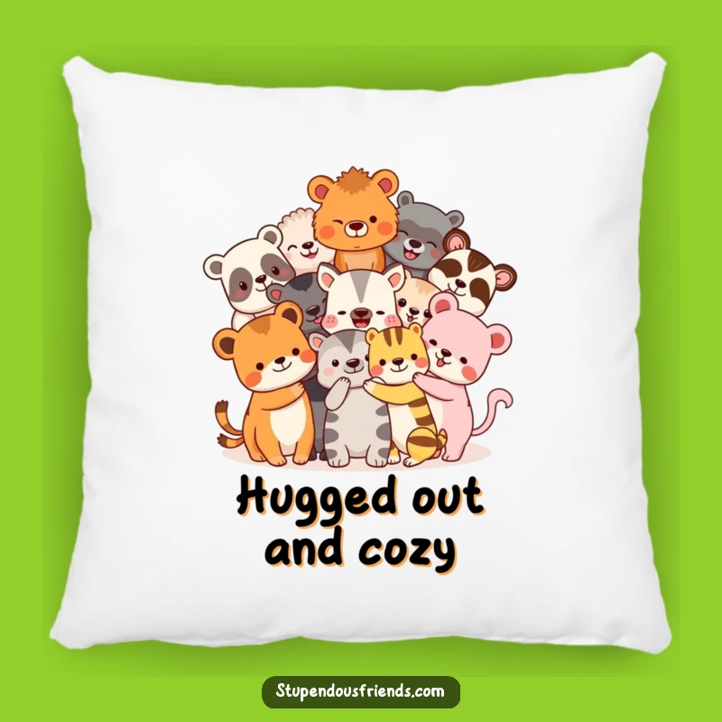 Soft Funny Animal Friends Hugging Pillow - Cuddle Up with This Hilarious and Cozy Gift