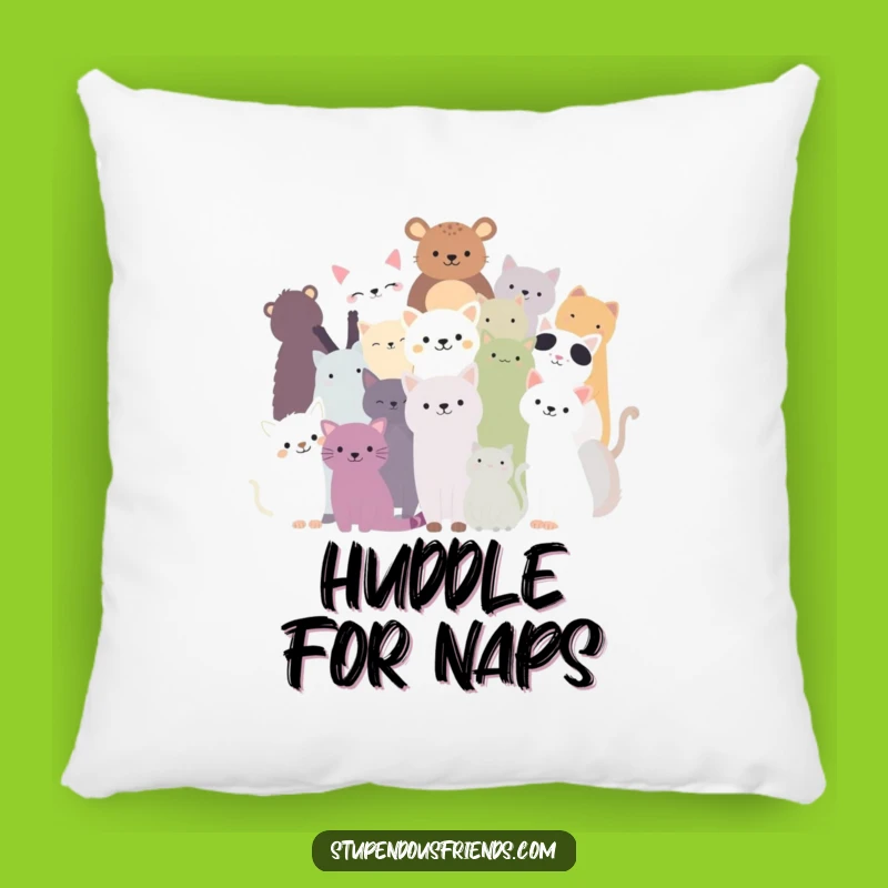 Soft Funny Animal Silhouettes Pillow - Cozy Unity for Your Home