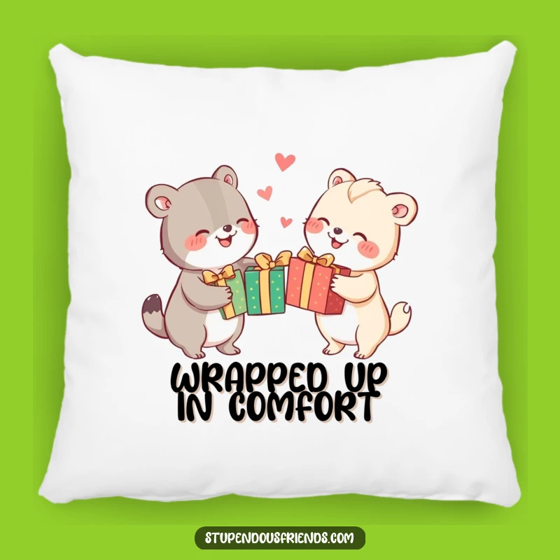 Funny Gift Exchange Pillow: Cozy Comfort with Hilarious Holiday Cheer Gift